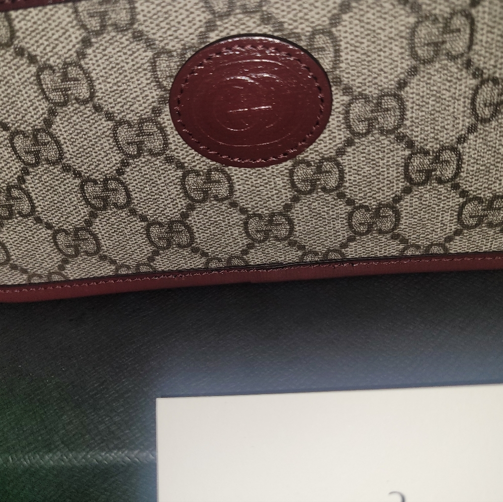 Beige/ebony GG Supreme canvas, with brown  travel pouch - Picture 4 of 6